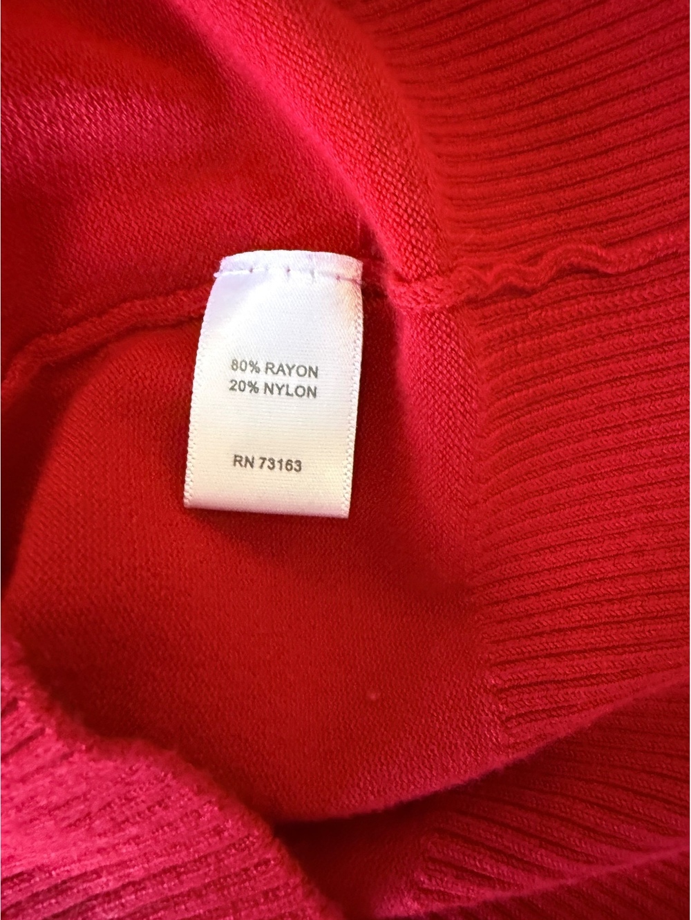 Cable & Gauge Red Sleeveless Turtleneck Knit Sweater Top S - Picture 8 of 8